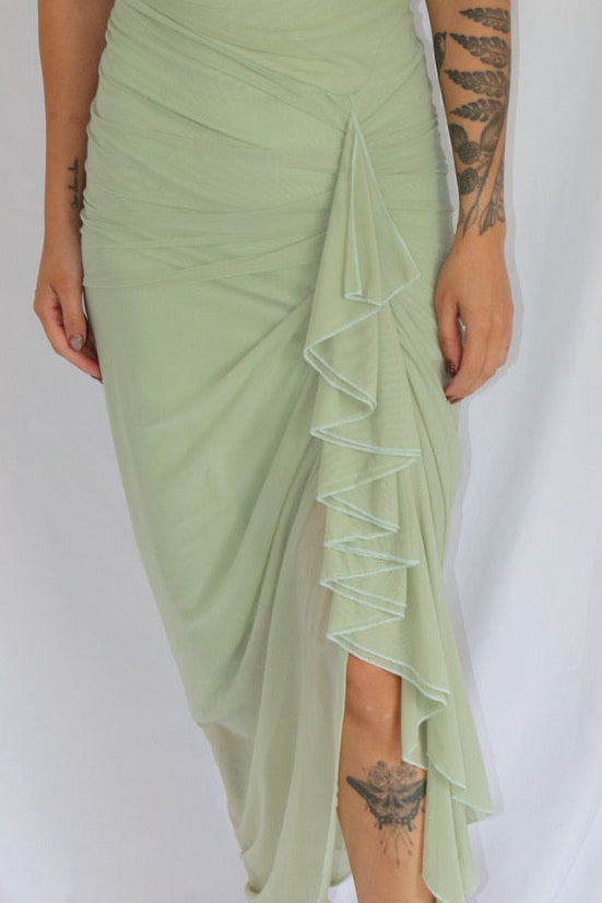 The Sage Ruffle Dress