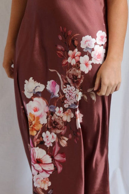 The Bordeaux Bloom Dress — Joie