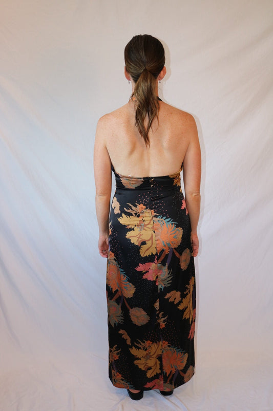 The Palm Noir Dress- Fore