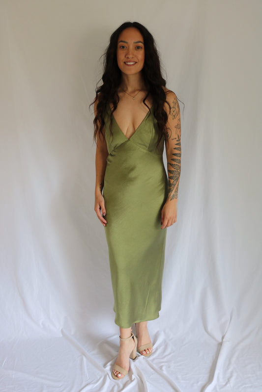 The Sage Afterglow Dress — White Fox