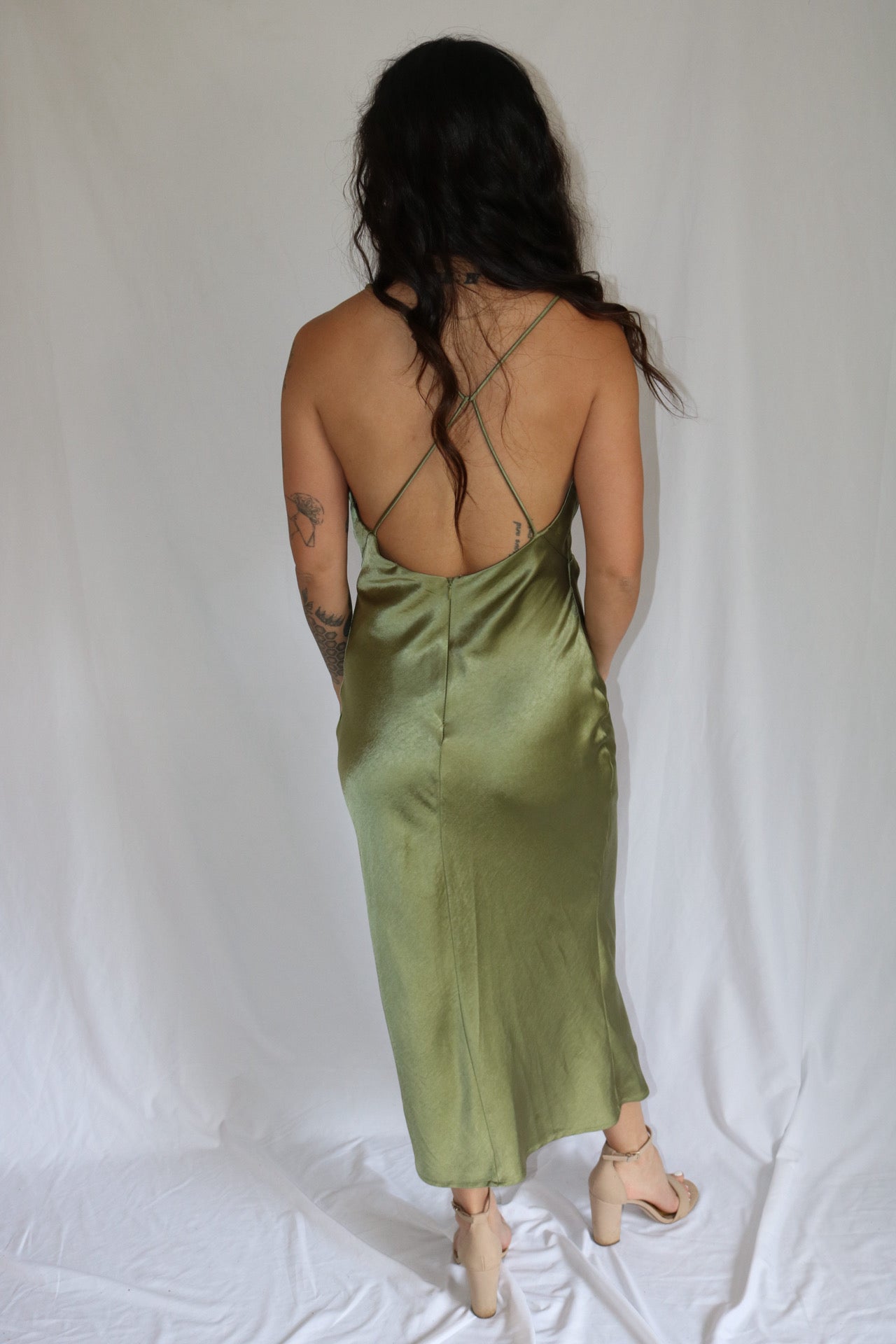 The Sage Afterglow Dress — White Fox