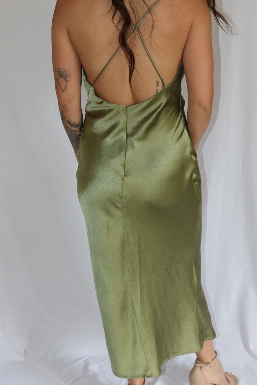 The Sage Afterglow Dress — White Fox