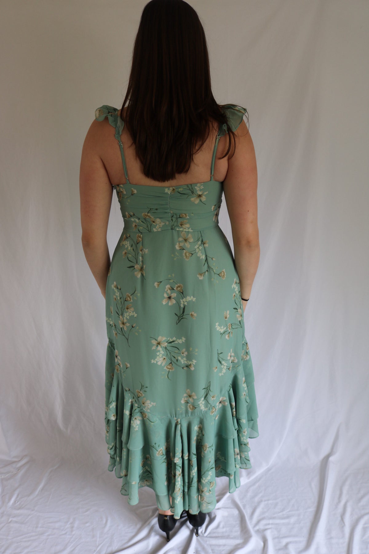 The Willow Bloom Dress- Birdy Grey