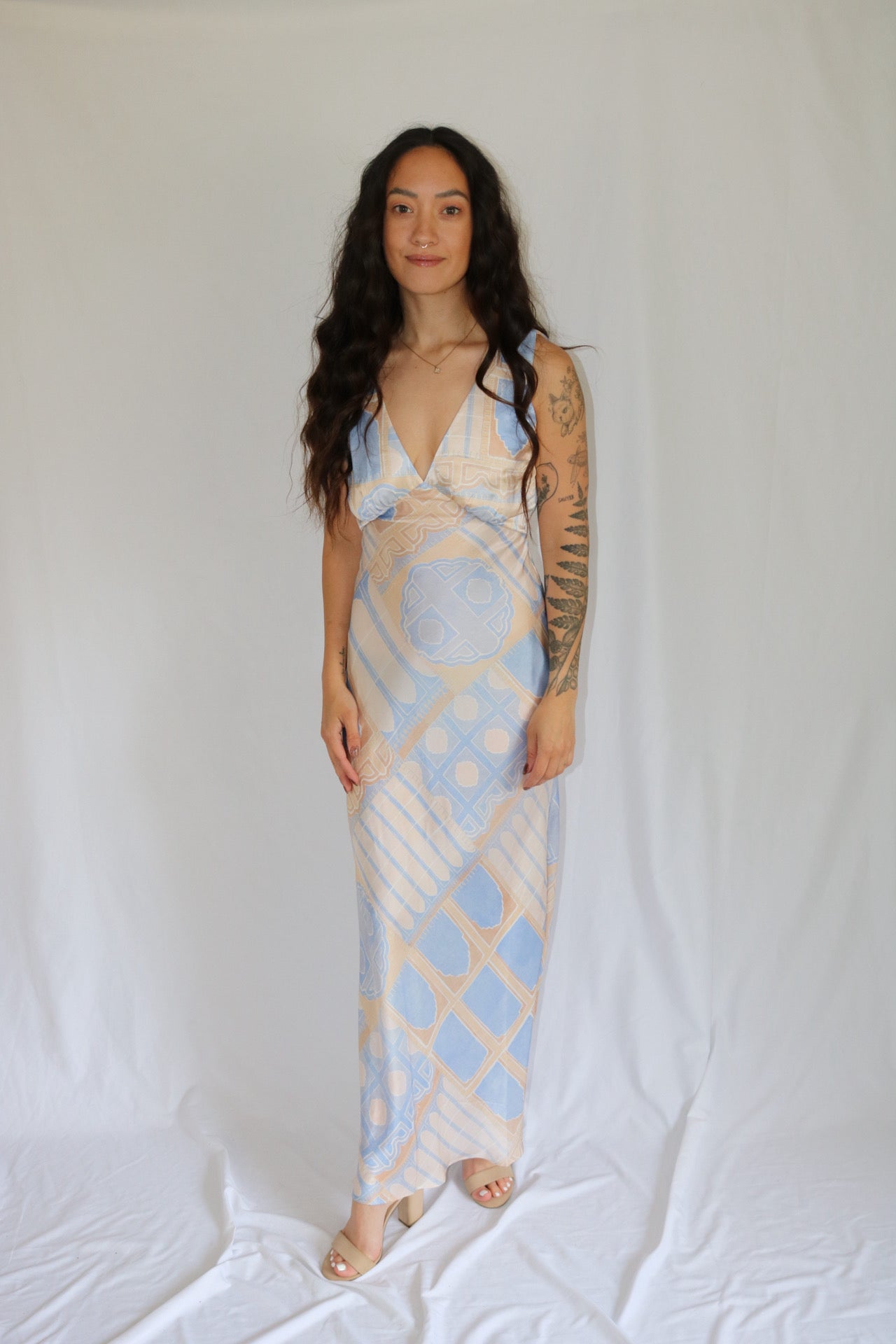 The Santorini Sky Dress — Roame