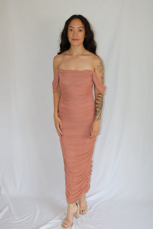 The Rosé Veil Dress — Billy J