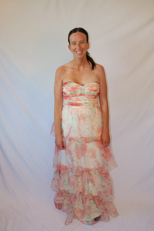 The Painted Peony Gown- INA