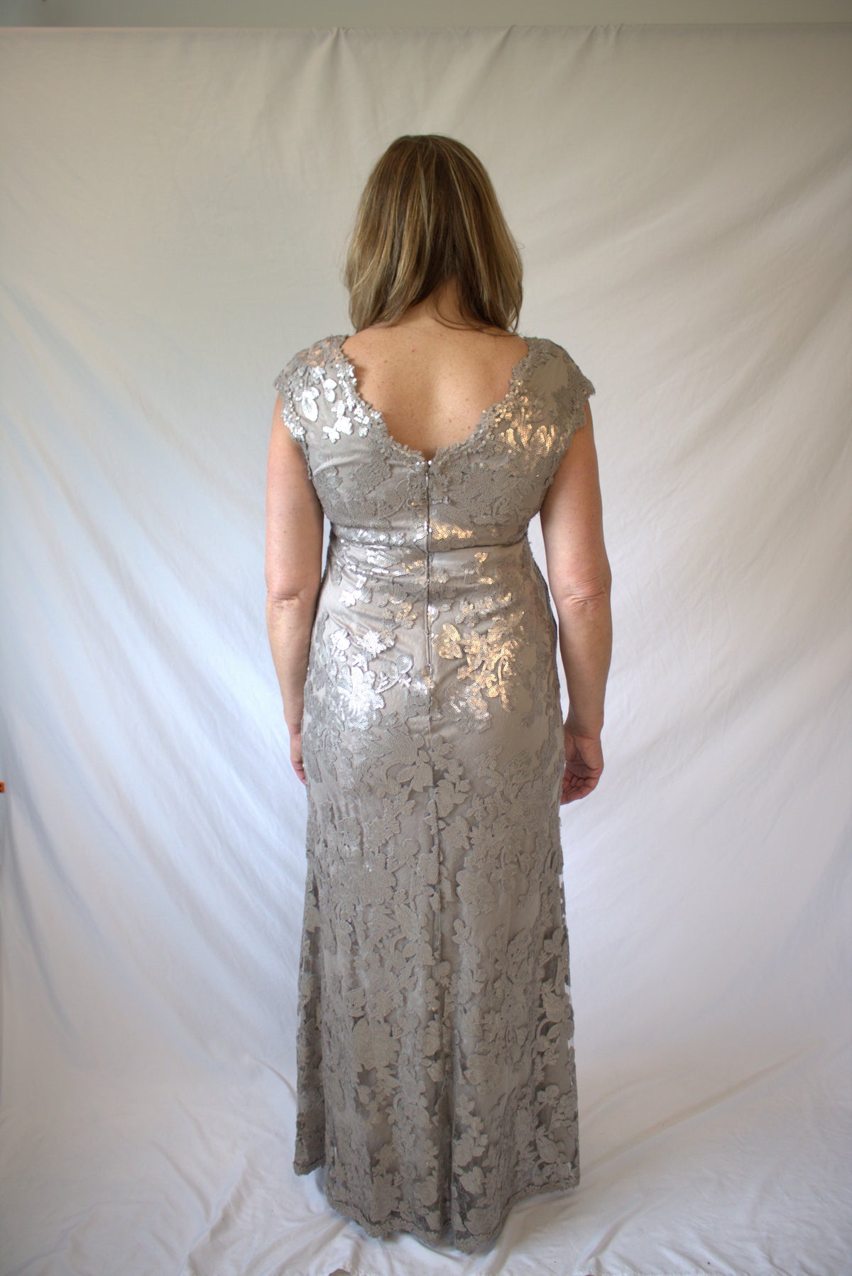 The Silver Willow Gown- Adrianna Papell