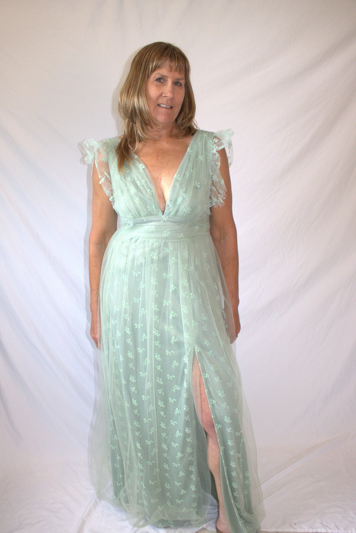 The Mint Starlight Gown- Soie Blu