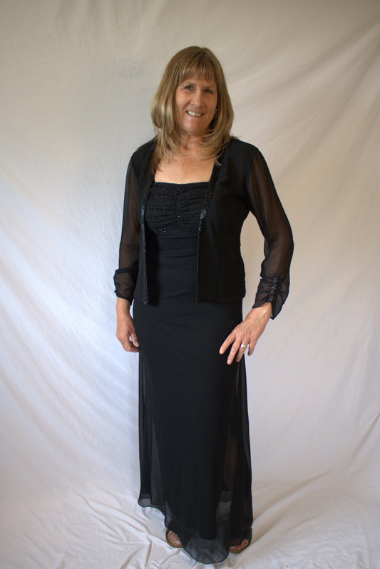 The Midnight Elegance Dress- Nikky